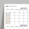 Amerikan Standardı Takvim, Üç Aylık Planlayıcı 2027 Duvar Takvimi, Ocak - Mart 2027, 90 Günlük Planlama, Yılın Birinci Çeyreği Takvimi, Kahverengi, Pazar Günü Başlangıçlı Takvim - 35x50cm