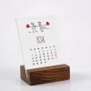 Aşk Tasarımlı Masa Takvimi | Ahşap Tabanlı 2025 Masa Takvimi