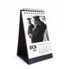 Atatürk Fotoğraflı 2025 Masa Takvimi - Dikey Siyah Beyaz