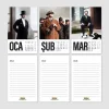 Atatürk Fotoğraflı 2025 Takvimi Kraft Masa Takvimi Dikey Form