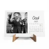 Atatürk Fotoğraflı 2026 Masa Takvimi Kraft Yatay Form