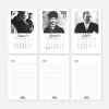 Atatürk Fotoğraflı 2027 Masa Takvimi - Siyah Beyaz