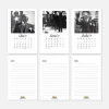 Atatürk Fotoğraflı 2027 Masa Takvimi - Siyah Beyaz