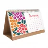 Çiçek Galerisi 2026 Masa Takvimi, Rengarenk Çiçekli Takvim, 2026 Desk Calendar, Flowers Calendar 2026, Floral Calendar