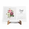 Çiçekli Takvim, 2025 Masa Takvimi, Çiçek Fotoğraflı Takvim
