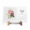 Çiçekli Takvim, 2026 Masa Takvimi, Çiçek Fotoğraflı Takvim