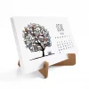 Dört Mevsim Ağaçlı Takvim, 2025 Masa Takvimi, İlkbahar Yaz Sonbahar Kış Ağaç Resimli Takvim