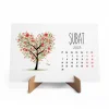 Dört Mevsim Ağaçlı Takvim, 2026 Masa Takvimi, İlkbahar Yaz Sonbahar Kış Ağaç Resimli Takvim