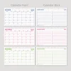 Gökkuşağı Renkler 2025 Aylık Planlayıcı Masa Takvimi, 2025 Masa Takvimi, Renkli Notluk Takvim, Rainbow 2025 Monthly Planner Desk Calendar