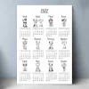 Kedili Poster Takvim, 2027 Kedili Duvar Takvimi