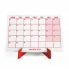Kırmızı Renkli Aylık Planlama 2027 Takvim, 2027 Masa Takvimi, Red Color Monthly Planner Calendar