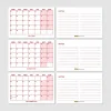 Kırmızı Renkli Aylık Planlama 2027 Takvim, 2027 Masa Takvimi, Red Color Monthly Planner Calendar