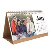 Kişiye Özel Fotoğraflı 2025 Takvimi Masa Takvimi Kraft