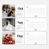 Kişiye Özel Fotoğraflı 2025 Takvimi Masa Takvimi Kraft