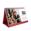 Kişiye Özel Fotoğraflı Masa Takvimi 2025 - Kırmızı