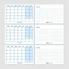 Mavi Renkli Aylık Planlama 2026 Takvim, 2026 Masa Takvimi, Blue Color Monthly Planner Calendar