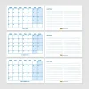 Mavi Renkli Aylık Planlama 2026 Takvim, 2026 Masa Takvimi, Blue Color Monthly Planner Calendar