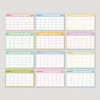 Renkli Sayfalar 2025 Aylık Planlayıcı Masa Takvimi, 2025 Masa Takvimi, Gökkuşağı Renkli Notluk Takvim, Rainbow 2025 Monthly Planner Desk Calendar