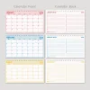 Renkli Sayfalar 2026 Aylık Planlayıcı Masa Takvimi, 2026 Masa Takvimi, Gökkuşağı Renkli Notluk Takvim, Rainbow 2026 Monthly Planner Desk Calendar