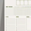 Tarihsiz Aylık Planlayıcı Takvim, Matcha Yeşil Retro Organizer Duvar Planlayıcı