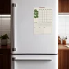 Tarihsiz Aylık Planlayıcı Takvim, Matcha Yeşil Retro Organizer Duvar Planlayıcı