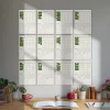 Tarihsiz Aylık Planlayıcı Takvim, Matcha Yeşil Retro Organizer Duvar Planlayıcı