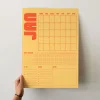 Tarihsiz Aylık Planlayıcı Takvim, Retro Organizer Planlayıcı