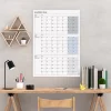 Tarihsiz Üç Aylık Duvar Takvimi, Gri Renk, Üç Aylık Duvar Planlayıcısı, 90 Günlük Takvim, 90 Günlük Plan - 50x70 cm