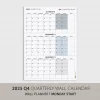 Üç Aylık Planlayıcı 2025 Duvar Takvimi, Ekim - Aralık 2025, 90 Günlük Planlama, Yılın Dördüncü Çeyreği Takvimi - 50x70cm