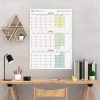 Üç Aylık Planlayıcı 2027 Duvar Takvimi Seti, 90 Günlük Planlama, 2027 Duvar Planlayıcı Takvim, Boho Renkler, 12 Hafta Planlayıcı Takvimi - 35x50cm