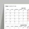 Üç Aylık Planlayıcı 2027 Duvar Takvimi Seti, 90 Günlük Planlama, 2027 Duvar Planlayıcı Takvim, Boho Renkler, 12 Hafta Planlayıcı Takvimi - 50x70cm