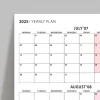Üç Aylık Planlayıcı 2027 Duvar Takvimi Seti, 90 Günlük Planlama, 2027 Duvar Planlayıcı Takvim, Boho Renkler, 12 Hafta Planlayıcı Takvimi - 35x50cm
