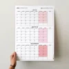 Üç Aylık Planlayıcı 2027 Duvar Takvimi, Temmuz - Eylül 2027, 90 Günlük Planlama, Yılın Üçüncü Çeyreği Takvimi - 35x50cm