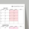 Üç Aylık Planlayıcı 2027 Duvar Takvimi, Temmuz - Eylül 2027, 90 Günlük Planlama, Yılın Üçüncü Çeyreği Takvimi - 50x70cm