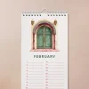 Zamansız Doğum Günü Takvimi, Fas Manzaralı Dekoratif Takvim, 14 x 29,7 cm, 12 Aylık Tarihsiz Sürekli Takvim, Aylık Planlayıcı Takvim