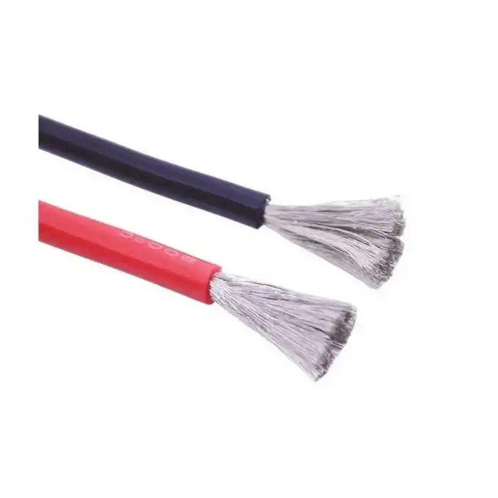 12 AWG Tam Silikon Kablo (Siyah)