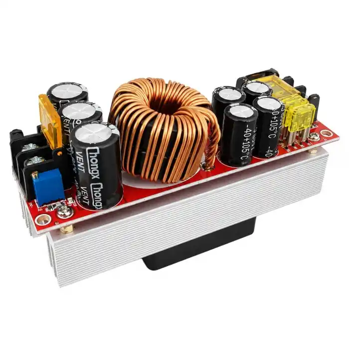 1800W 20A Ayarlanabilir Boost Step-Up Voltaj Yükseltici Modül (Fanlı)