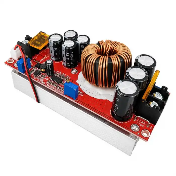 1800W 20A Ayarlanabilir Boost Step-Up Voltaj Yükseltici Modül (Fanlı)