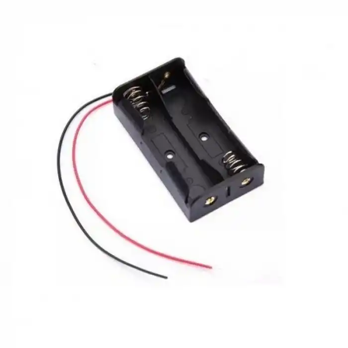 18650 Kablolu İkili Pil Yuvası