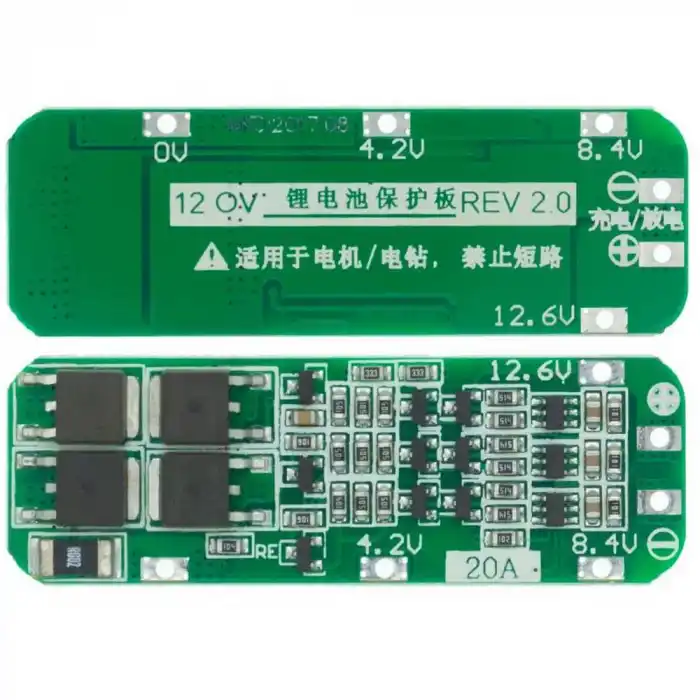 3S 20A 11.1V BMS Pil Koruma Kartı