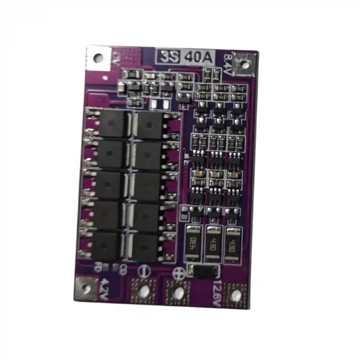 3s 40a balanslı lityum ion bms (Mor PCB)