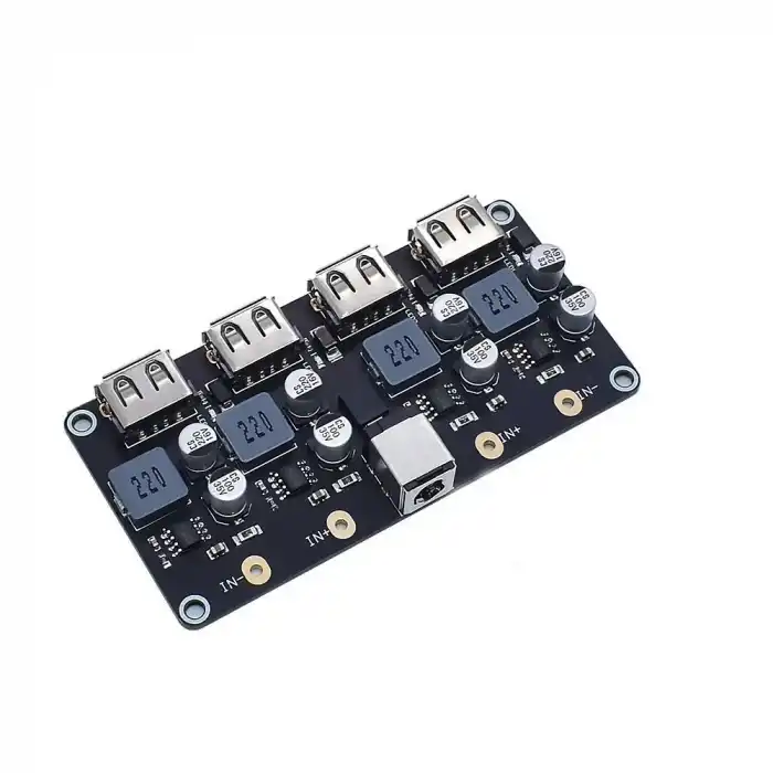 4 Kanallı Hızlı Şarj QC3.0 Regülatör Devresi (Giriş 6-32V)