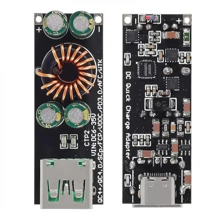 60W 6-35V DCden USBye Tip C PD 3.0 QC4 Tip A QC3.0 DC Hızlı Şarj 12V 24V Kademeli Güç Modülü