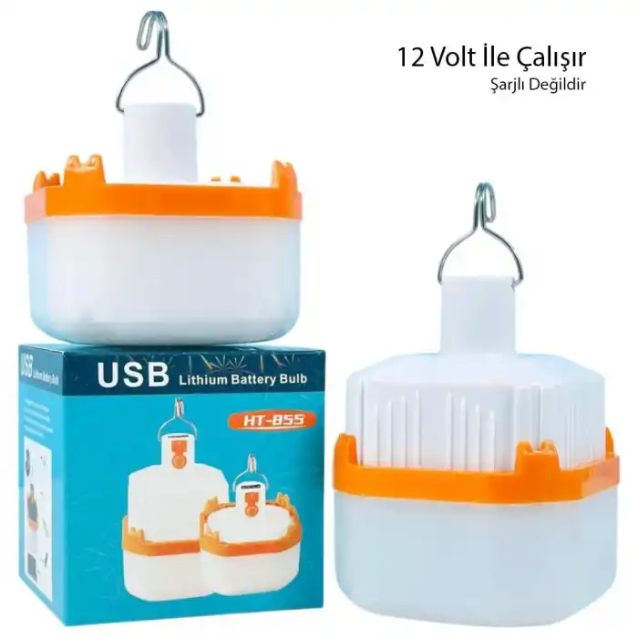 12 Volt Beyaz Led Lamba Krokodil Maşalı Uçlu 21 SMD Ledli