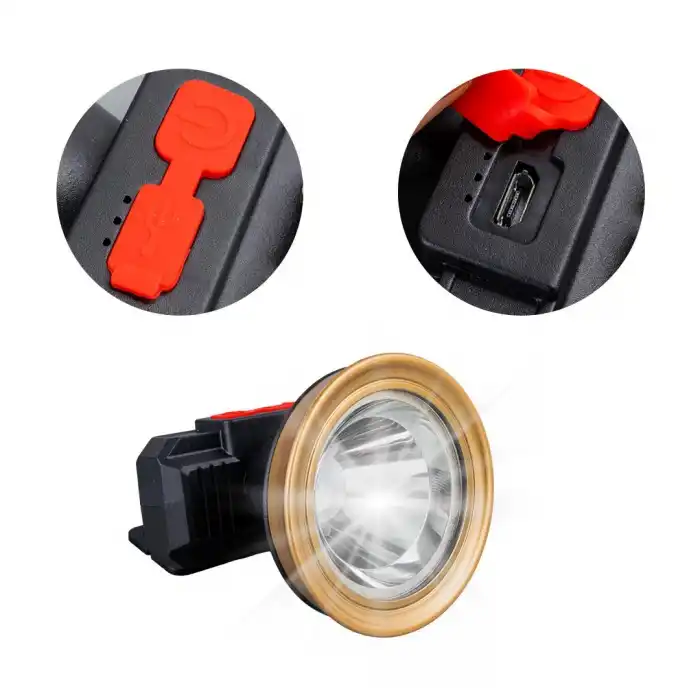 MX-81003 2 Watt Micro-USB Şarjlı 1200mAh 3 Modlu Kafa Lambası Feneri