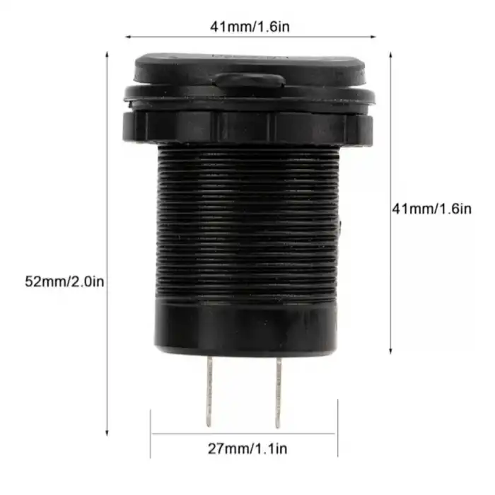 Pano Tipi Hızlı Şarj Soketi USB QC3.0 + Type-C PD (Otomobil-Tekne Uyumlu)