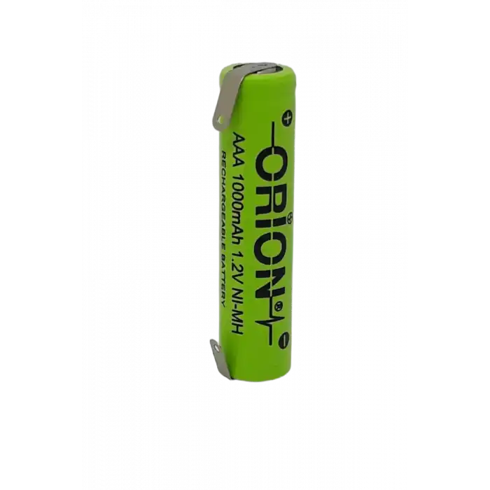 Orion 1.2 V 1000 mAh İnce Kalem AAA Şarjlı Traş Makinesi Pili Puntalı
