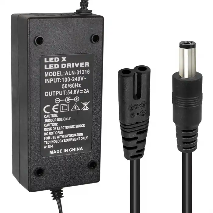 54.6 Voltaj 2 Amper Elektrikli Bisiklet Şarj Cihazı