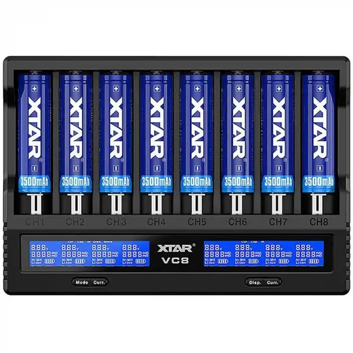Xtar VC8 Sekizli Li-ion / NI-CD / Ni-MH Pil Şarj Cihazı