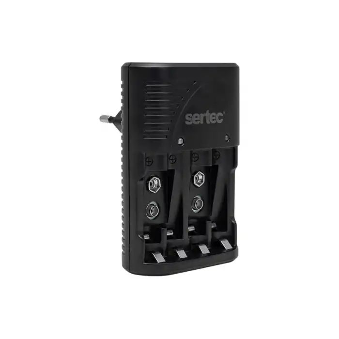 Sertec STC-C802 AA-AAA-9V Uyumlu 4lü Pil Şarj Aleti